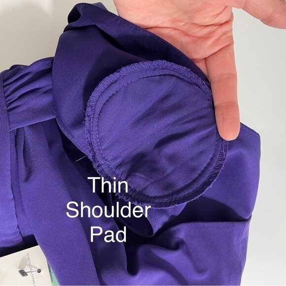 NWT American Living Purple Sheath Dress Ruched Fitted Size 2 Sleeveless - Picture 6 of 9